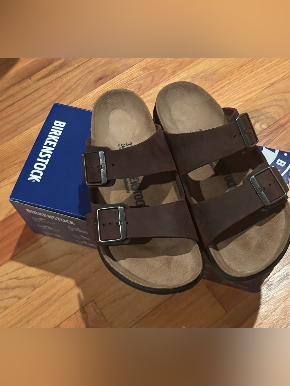 Birkenstock Arizona Double Buckle Sandals in Habana